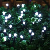 Joomer White Christmas Lights Outdoor, 82Ft 200 Led String Lights 8 Modes Timer Indoor Outdoor Fairy Twinkle Lights For Xmas Tree Christmas Decorations