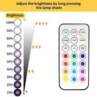 Led Puck Lights, Battery Operated Under Cabinet Light, Rgb Color Changing Night Lights, Dimmable Push Light For Bathroom Kitchen Bedroom, 6 Pack