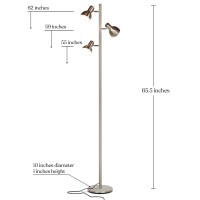 Brightech Ethan Floor Lamp, Dimmable Standing Lamp For Bedroom Reading, Great Living Room D