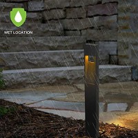 Hykolity Low Voltage Landscape Pathway Light, 2W 48Lm Matte Black Integrated Led Outdoor Walkway Light For Yard Lawn, Die-Cast Aluminum Construction, 4-Pack, Etl Listed, 15-Year Lifespan