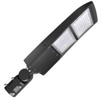 Ostek 300W Led Shoebox Street Lighting 42000Lm Led Area Pole Fixture For Parking Lot Lighting Ip65 Outdoor Commercial Area Road Lighting 5000K 100-277V Dlc Ul