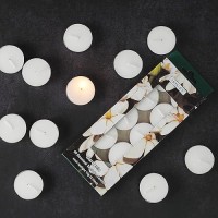 Hosley 120 Pcs Bulk Pack Scented Gardenia Fragrance Highly Scented Tea Light Candle Ideal For Wedding Church Vigil Emergency La