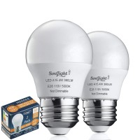 Refrigerator Light Bulb Led - Smd A15 4W 40Watt Equivalent - Waterproof E26 Base - 5000K Daylight White - 360 Lumen - Energy Saving - 4W Led Appliance Bulb - Replacement Bulbs - 2 Pack