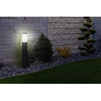 Led Universum 80 X 12.5 Cm Anthracite Powder Coated Stainless Steel Floor Lamp Ip44 E27 Base (Bulbs Not Included) For Garden, Pathway And Patio Lighting