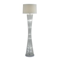 Bring home this gorgeous and classy modern style Floor Lamp which can easily enhance the ambiance of your room Showcasing circular lamp shade completed with hourglass shaped filament styled rod structure stand the Lamp will instantly brighten up any room