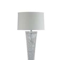 Bring home this gorgeous and classy modern style Floor Lamp which can easily enhance the ambiance of your room Showcasing circular lamp shade completed with hourglass shaped filament styled rod structure stand the Lamp will instantly brighten up any room