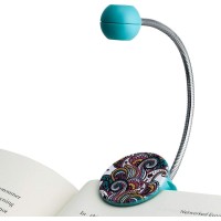 Withit Clip On Book Light - Paisley Pattern - Led Reading Light With Clip For Books And Ebooks, Reduced Glare, Portable And Lightweight, Cute Bookmark Light For Kids And Adults, Batteries Included