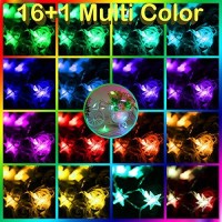 Rgb Star Fairy String Lights 16 Vibrant Color Change String Lights,26.3Feet 50Led Rgb Decorative Fairy Lights, 4 Modes And Speed Control With Remote,Battery Operated Xmas Lights With 4.5V Safe Voltage