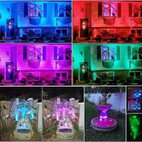 Shoyo Underwater Landscape Spotlight Waterproof Pond Lights Ip68 Submersible Multicolor Dimmable 36 Led Color Changing Spot L