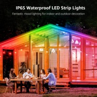 Lepro Led Strip Lights 328Ft Music Sync Magiccolor Light Strip With Remote Dreamcolor Christmas Color Changing Lights 5050 R