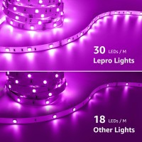 Lepro Led Strip Lights 328Ft Music Sync Magiccolor Light Strip With Remote Dreamcolor Christmas Color Changing Lights 5050 R