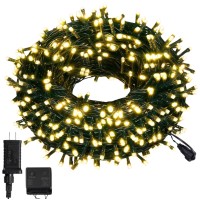 Forspark Outdoor Christmas String Lights Led Christmas Tree Fairy Twinkle Lights Decorative For Indoor And Outside Halloween Garden Patio Wedding Party Holiday 105Ft 300 Led Multicolor