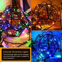 Forspark Outdoor Christmas String Lights Led Christmas Tree Fairy Twinkle Lights Decorative For Indoor And Outside Halloween Garden Patio Wedding Party Holiday 105Ft 300 Led Multicolor