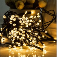 Echosari 2 Pack 200 Led Solar Fairy String Lights, 8 Modes Outdoor Fairy Decoration Light Waterproof, For Tree, Terrace, Garden, Wedding, Party, Christmas Decoration Light (Warm White)