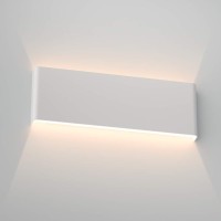 Aipsun 15.75In Matte White Modern Vanity Light Up And Down Led Vanity Light For Bathroom Wall Lighting Fixtures (Warm Light 3000K)