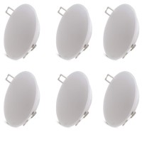 Homdec 12 Volt Rv Led Recessed Ceiling Light 3Inch Rv Puck Light Dimmable 4W 3500K Warm White 6 Pack Rv Flush Mount Interior