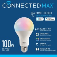 Exceptional smart lighting made simple Turn on off or dim your favorite shade of white light for everyday use or get the party started with millions of colors Control and manage your Cree Lighting Connected Max LED Smart Bulbs from anywhere Control on the