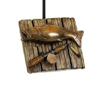 Benjara Fishing Theme Resin Table Lamp With Net Accent Paper Drum Shade, Beige