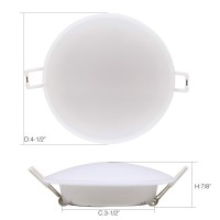 Homdec 12 Volt Rv Led Recessed Ceiling Light 45Inch Rv Puck Light Dimmable 4W 3500K Warm White Rv Flush Mount Interior Ligh