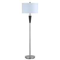 Enlighten your home with the rays of positivity and happiness by bringing in this amazing floor lamp It features a tubular metal body incorporating a fabric drum shade and a 3 way push button switch for optimal light intensity control It is supported by a