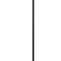 Benjara Metal Body Floor Lamp With Adjustable Arm And Textured Glass Shade, Black