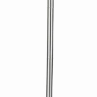 Benjara 3 Way Torchiere Floor Lamp With Frosted Glass Shade And Stable Base, White