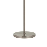 Benjara 10W Led Adjustable Metal Floor Lamp With Swing Arm, Chrome