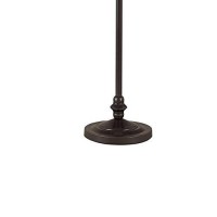 Benjara 150 Watt 6 Way Metal Floor Lamp With Fabric Tapered Shade, Bronze