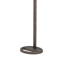 Minimalistic in appeal and design this floor lamp is here to compliment your decor setting and enhance its look Arc design structure with circular shaped shade and round base completes the construction 3 bulbs of 60 W each is required to provide the right