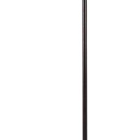 Benjara 150 Watt Metal Floor Lamp With Swing Arm And Fabric Conical Shade, Black