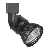 Benjara 10W Integrated Led Metal Track Fixture With Mesh Head, Black