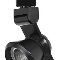 Benjara 12W Integrated Led Metal Track Fixture With Cone Head, Black