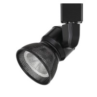 Benjara Metal Frame Led Track Fixture With Mesh Shade, Black