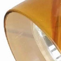 Benjara 50 Watt Track Fixture With Handblown Glass Shade, Black And Orange