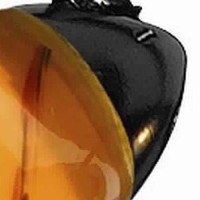 Benjara 50 Watt Track Fixture With Handblown Glass Shade, Black And Orange