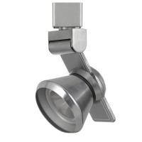 Benjara 12W Integrated Metal And Polycarbonate Led Track Fixture, Silver