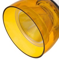 Benjara 10W Integrated Led Track Fixture With Polycarbonate Head, Yellow And White