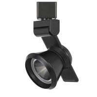 Benjara 12W Integrated Dimmable Led Metal Track Fixture With Cone Head, Black