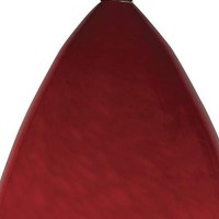 Benjara Bm223545 Oval Glass Shade Pendant Lighting With Cord, Set Of 4, Red And Silver