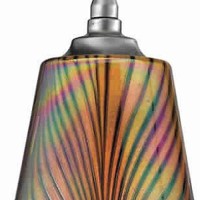 Benjara Bm223553 Tapered Design Glass Shade Pendant Lighting With Canopy, Multicolor