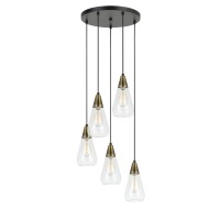 Add a tint of glamour and style with this sturdy metal constructed pendant lighting featuring transitional style Conical shaped 5 glass shade with metal brass accents completes the look The canopy is provided to facilitate mounting Wipe it with a soft clo