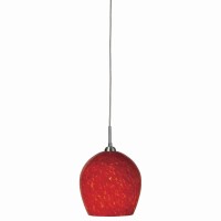 Benjara Bm223551 Swirl Dome Shaped Glass Shade Pendant Lighting With Cord, Red And Yellow