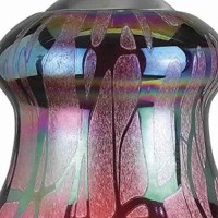 Benjara Bm223555 Bell Design Glass Shade Pendant Lighting With Canopy, Multicolor