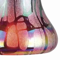 Benjara Bm223555 Bell Design Glass Shade Pendant Lighting With Canopy, Multicolor