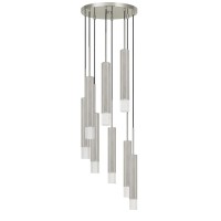 Emblaze your living space by incorporating this coveted contemporary style Pendant which comes with 8 LED lighting Constructed from hexagonal Aluminum frame it is accented in the hue of gray