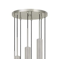 Emblaze your living space by incorporating this coveted contemporary style Pendant which comes with 8 LED lighting Constructed from hexagonal Aluminum frame it is accented in the hue of gray