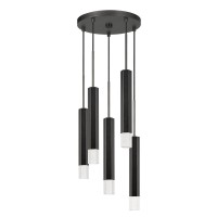 Emblaze your living space by incorporating this coveted contemporary style Pendant which comes with 5 LED lighting Constructed from hexagonal Aluminum frame it is accented in the hue of black