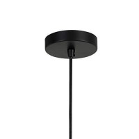 Benjara Round Glass Shade Pendant Lighting With Canopy And Hardwired Switch, Gray