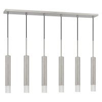 Emblaze your living space by incorporating this coveted contemporary style Pendant which comes with 6 LED lighting Constructed from hexagonal Aluminum frame it is accented in the hue of gray