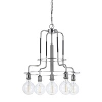 60 X 5 Watt Metal Frame Chandelier With Edison Bulbs